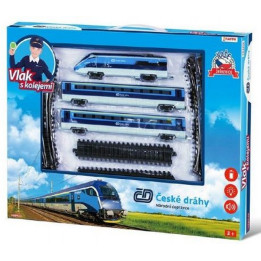 Sada vlak České dráhy s kolejemi 23ks na baterie