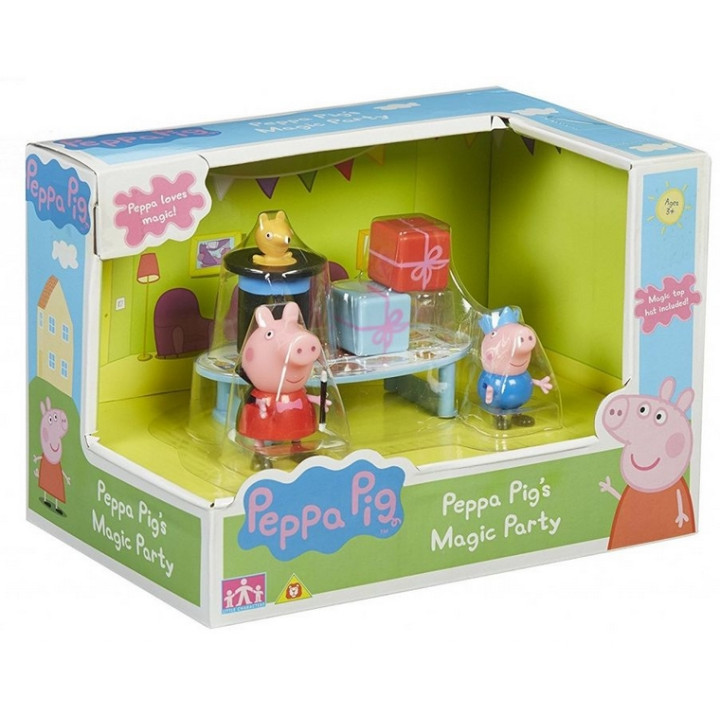 TM Toys PEPPA PIG - sada kouzelník + 2 figurky