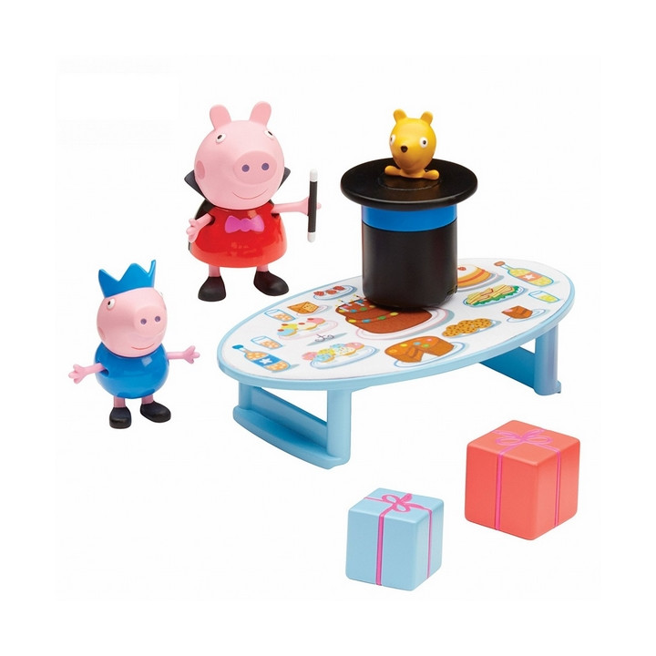 TM Toys PEPPA PIG - sada kouzelník + 2 figurky
