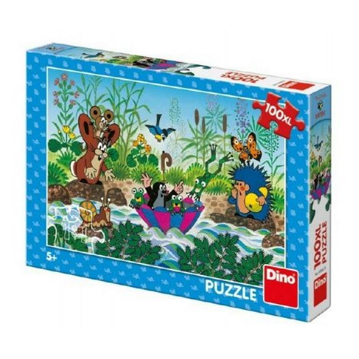 Puzzle Krtek Krtečkova plavba 100 dílků XL