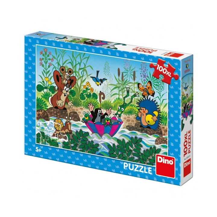 Puzzle Krtek Krtečkova plavba 100 dílků XL