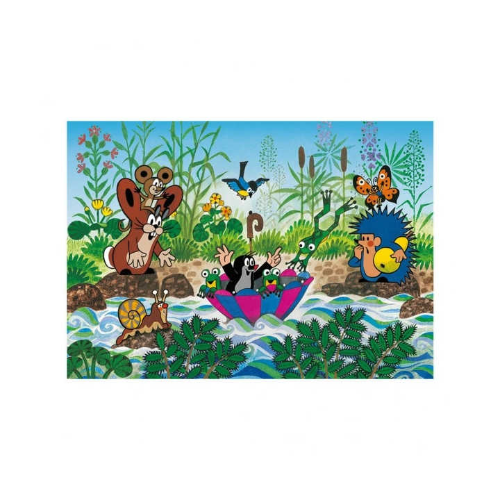 Puzzle Krtek Krtečkova plavba 100 dílků XL