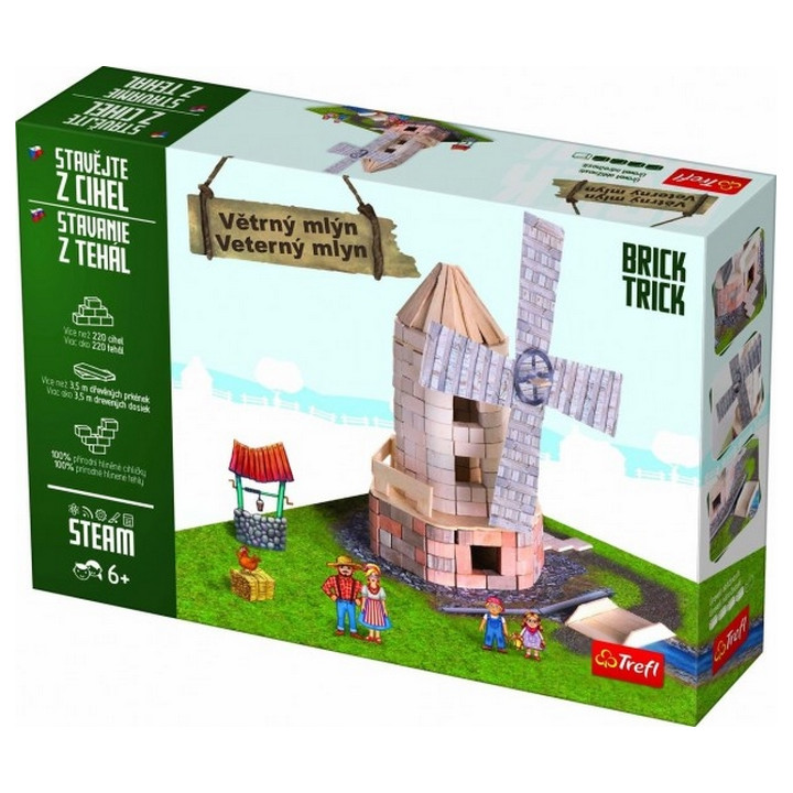 Stavějte z cihel Větrný mlýn stavebnice Brick Trick