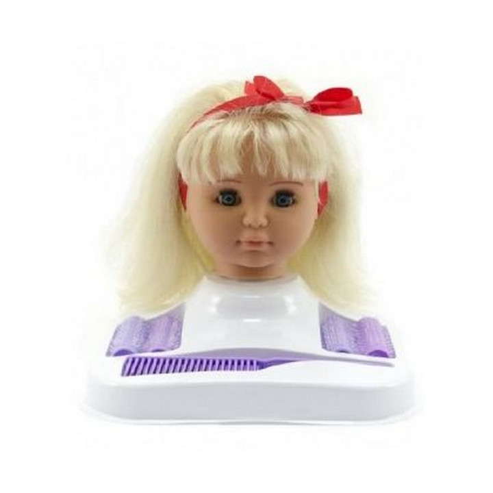 Česací hlava Hamiro blond s doplňky