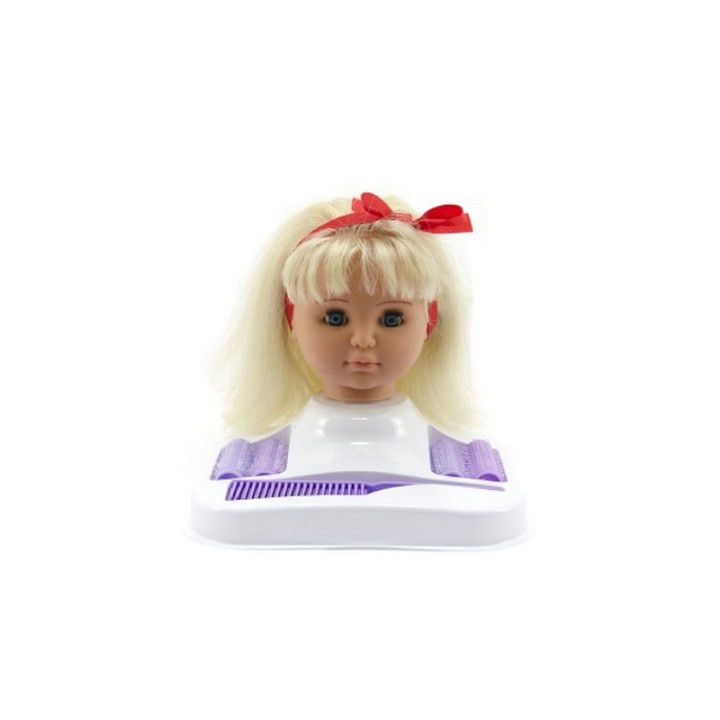 Česací hlava Hamiro blond s doplňky