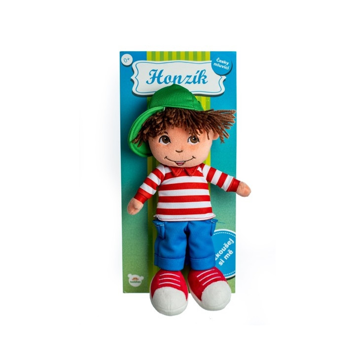 Panenka kluk Honzík hadrový plyš 30 cm česky mluvící na kartě