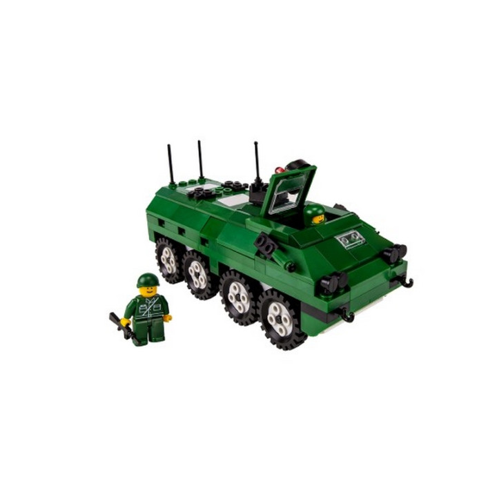 Stavebnice Cheva 51 Military Obrněný transportér plast 253ks v krabici 35x19x9cm