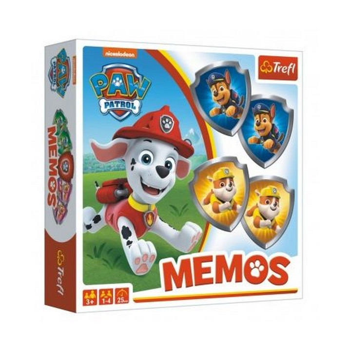 Pexeso papírové Paw Patrol/Tlapková patrola společenská hra 36 kusů