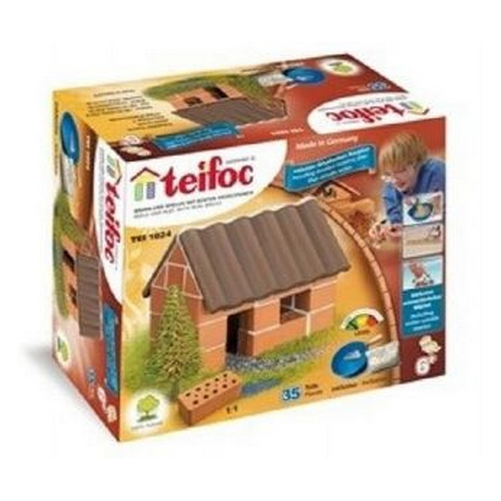Stavebnice Teifoc Malý domek 35ks v krabici 18x15x8cm