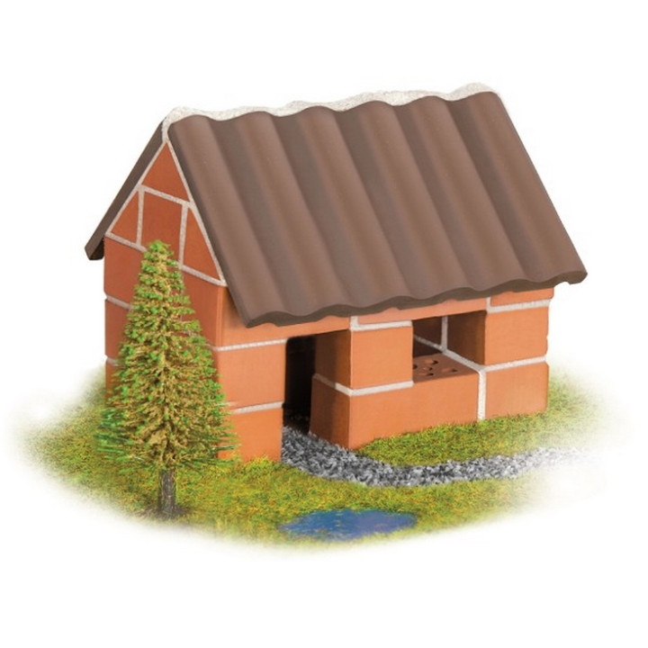 Stavebnice Teifoc Malý domek 35ks v krabici 18x15x8cm