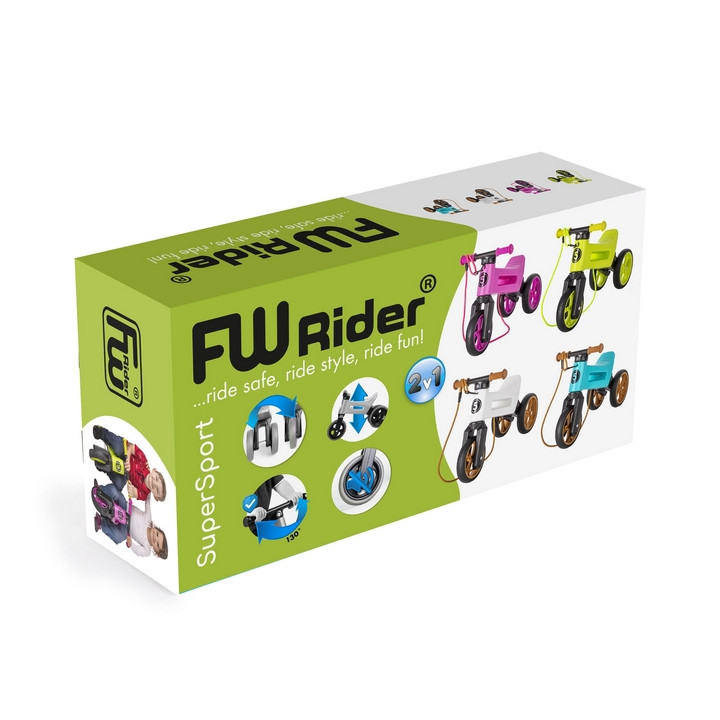 Odrážedlo FUNNY WHEELS Rider SuperSport fialové 2v1
