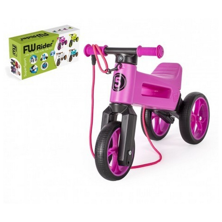 Odrážedlo FUNNY WHEELS Rider SuperSport fialové 2v1