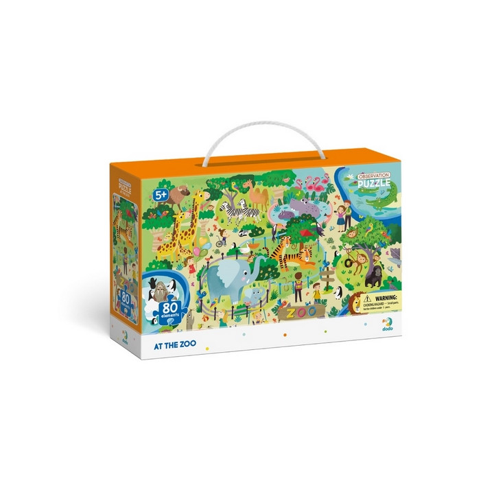 TM Toys Dodo Puzzle s hledáním obrázků ZOO 80 dílků
