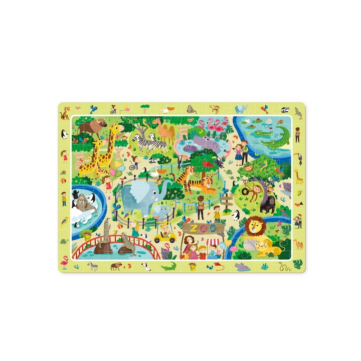 TM Toys Dodo Puzzle s hledáním obrázků ZOO 80 dílků