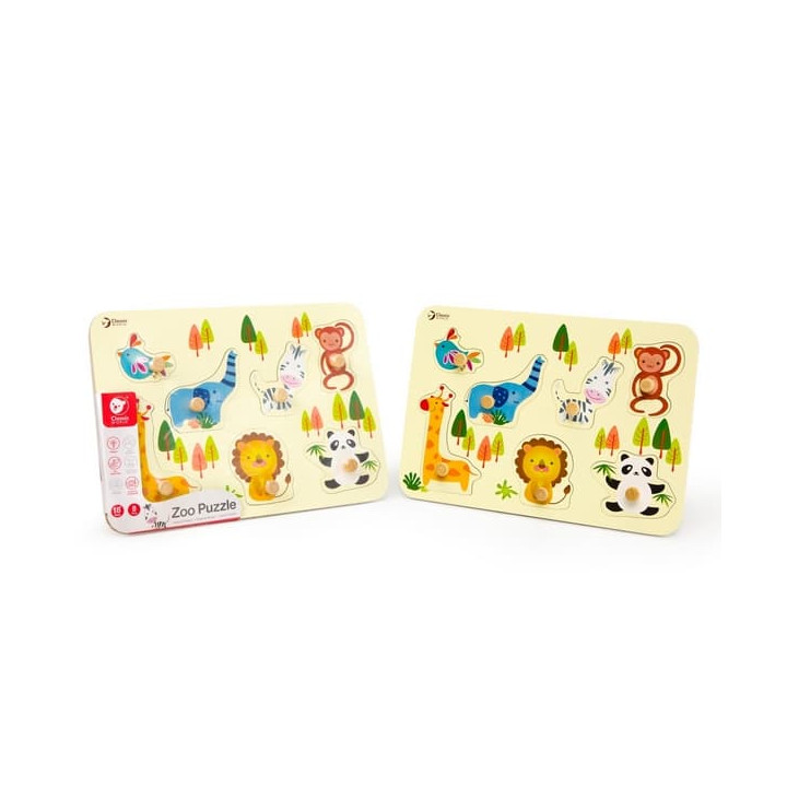 Puzzle s úchyty zoo