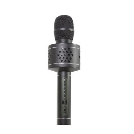 Mikrofon Karaoke Bluetooth černý na baterie s USB