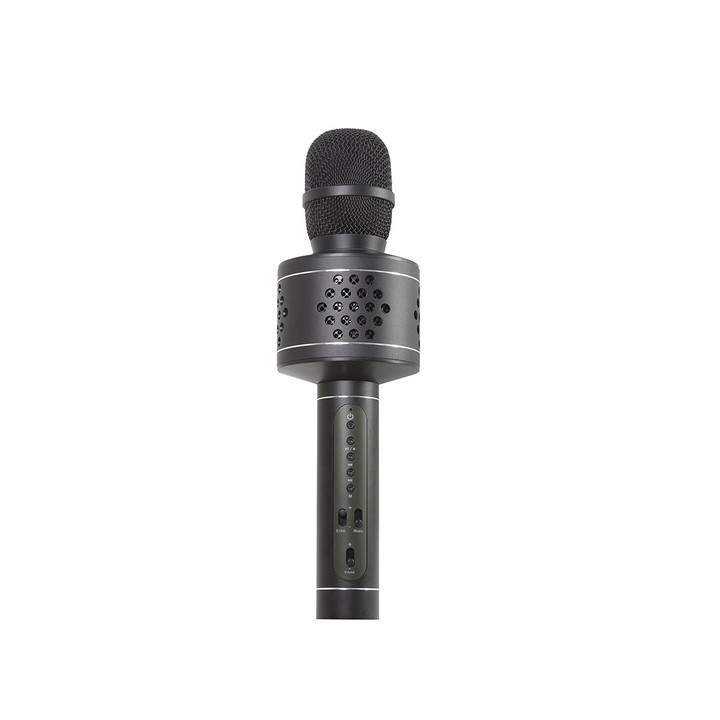 Mikrofon Karaoke Bluetooth černý na baterie s USB
