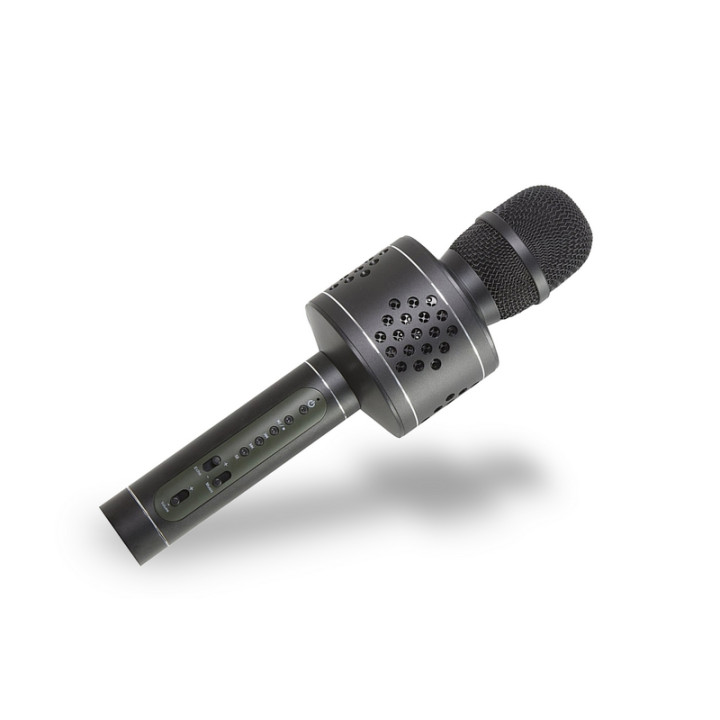 Mikrofon Karaoke Bluetooth černý na baterie s USB