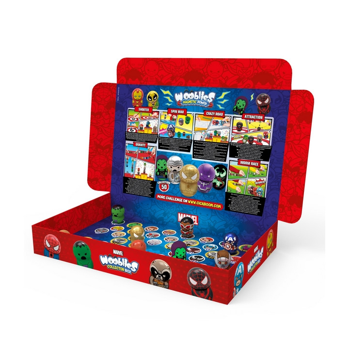 TM Toys Wooblies Marvel sběratelský box