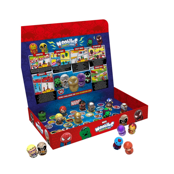 TM Toys Wooblies Marvel sběratelský box