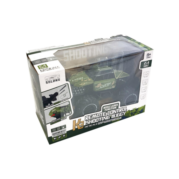 Auto RC vojenské 35 cm na baterie 2,4 GHz