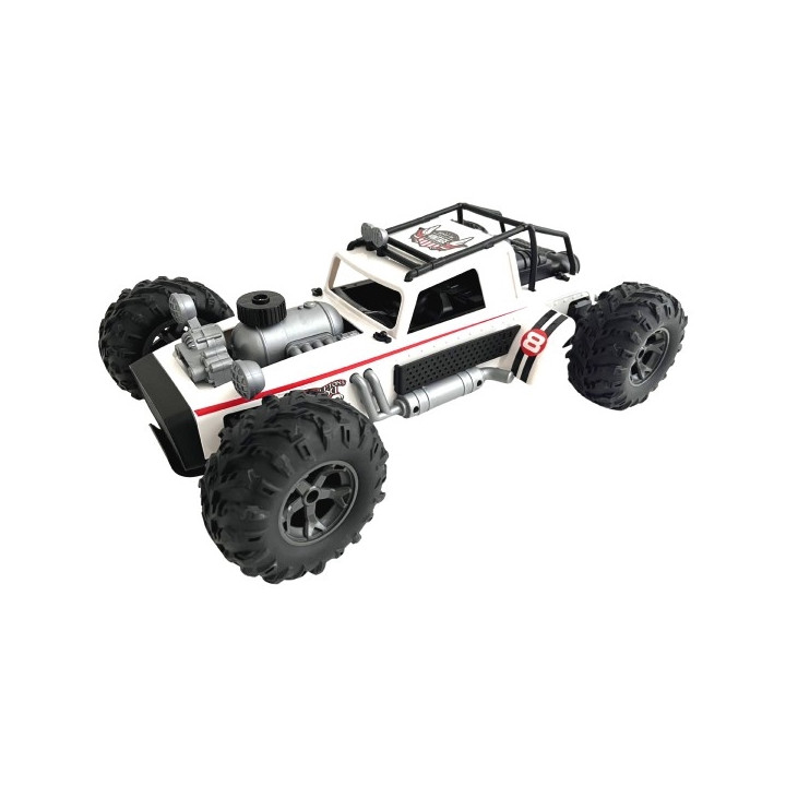 Auto RC bílé vypouštějící páru