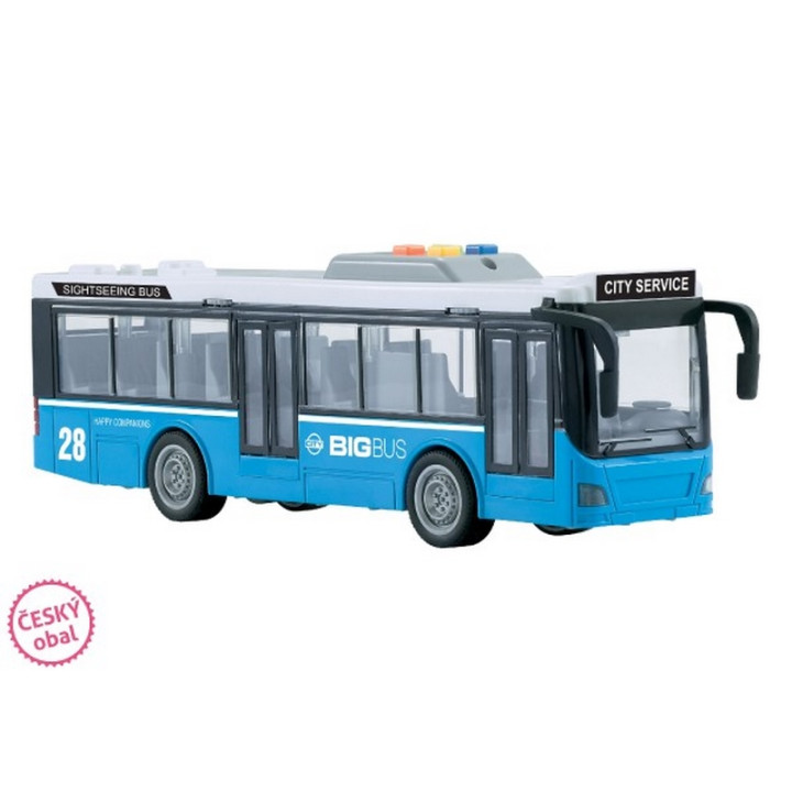 Wiky Autobus městské dopravy plast 29cm se světlem a zvukem