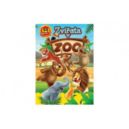 Pracovní sešit 101 aktivit s nálepkami zvířata v ZOO
