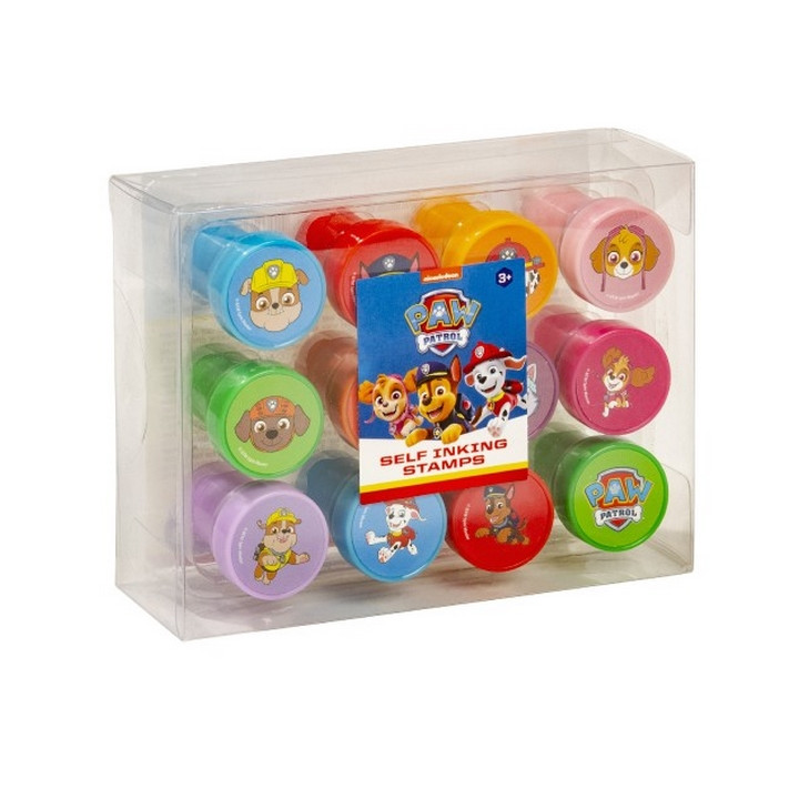 Razítka samobarvící 12ks plast Paw Patrol/Tlapková patrola