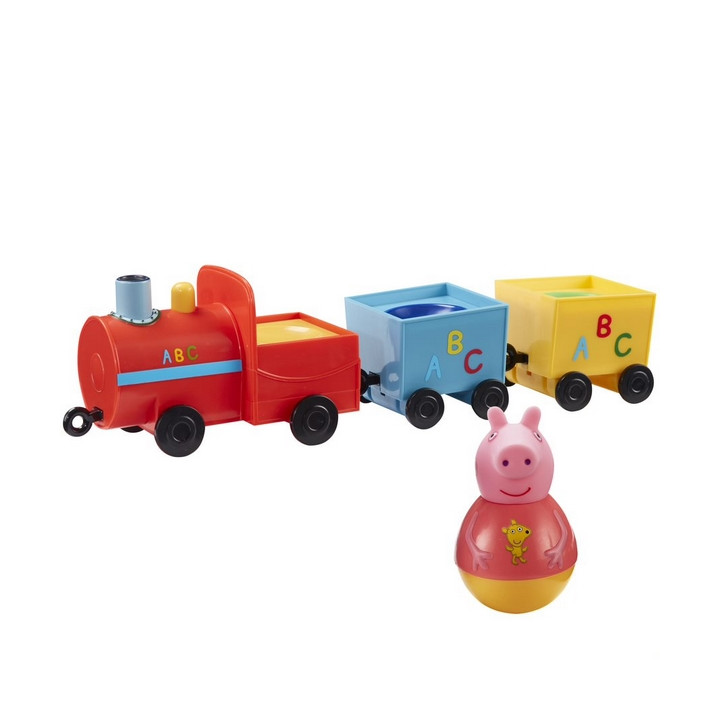 PEPPA Pig WEEBLES - Roly Poly figurky a vláček