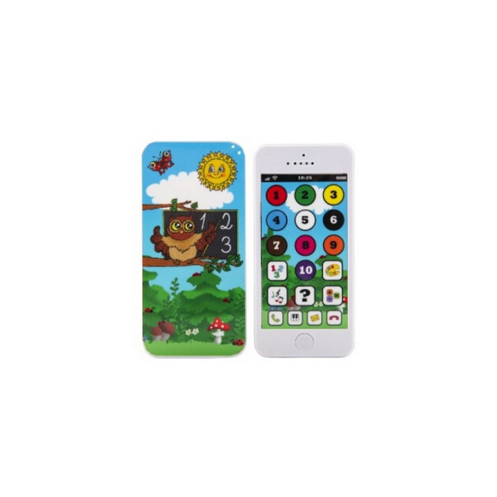 Naučný mobilní telefon s krytem Moudrá sova se zvukem