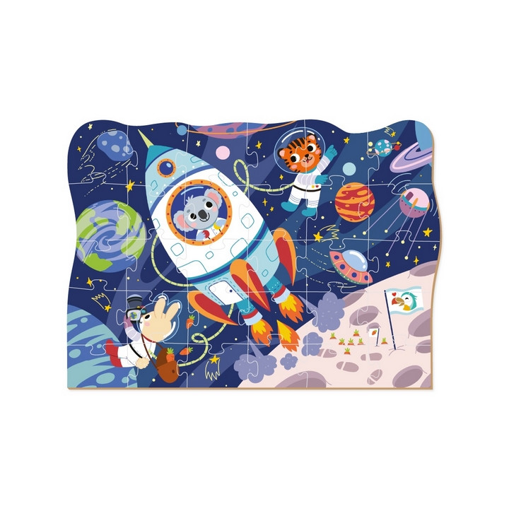 TM Toys DODO Puzzle Profese Exkurze do vesmíru 30 dílků