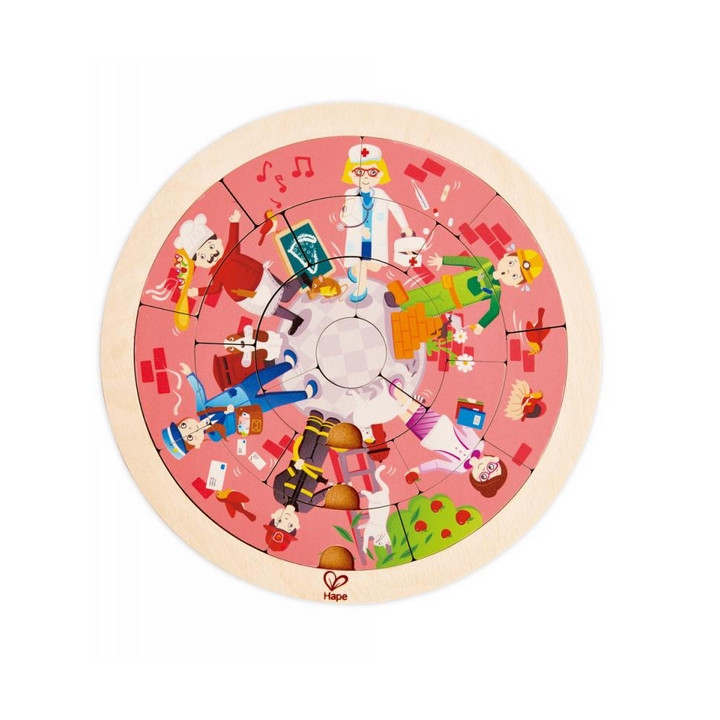 Hape Puzzle-Povolání v kruhu