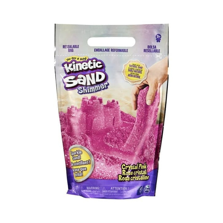 Kinetic sand balení třpytivého růžového písku 0,9 kg