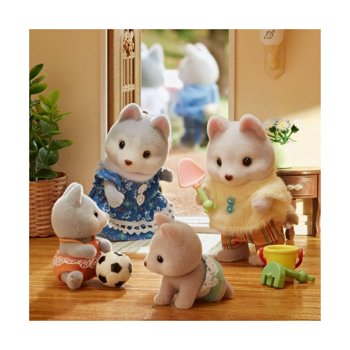 Sylvanian Families Tandemové kolo pro Husky sourozence