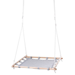 Woody Houpací čtverec s textilií, 100cm