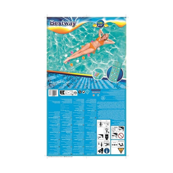 Nafukovací matrace Bestway Fashion 188 x 71 cm