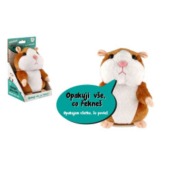 Křeček Mireček opakující věty plyš 18cm na baterie