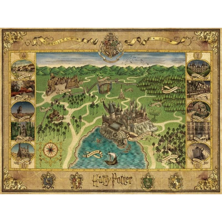 Harry Potter Mapa Bradavic 1500 dílků