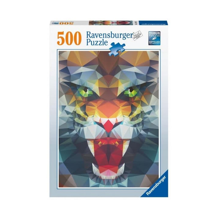 Ravensburger Polygonový lev puzzle 500 dílků