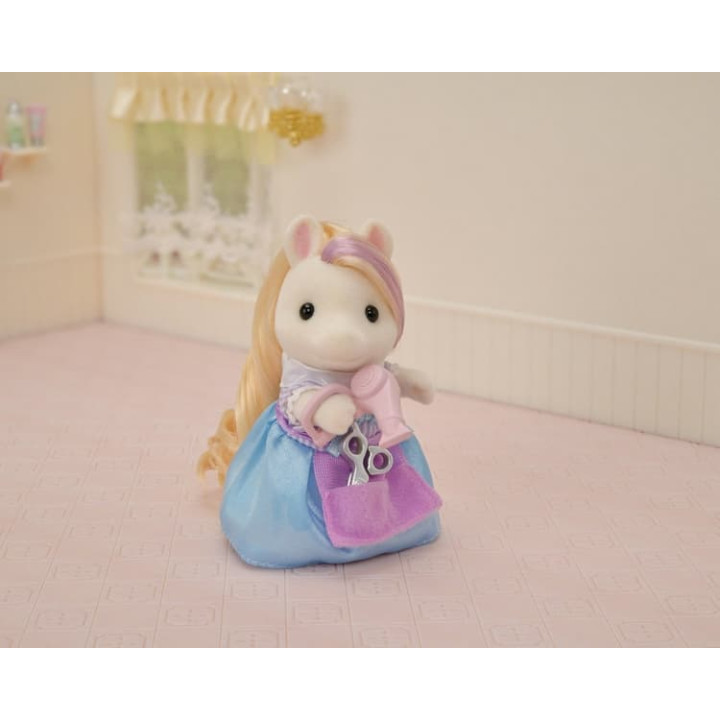 Sylvanian Families - Poník s vlasy v kadeřnictví
