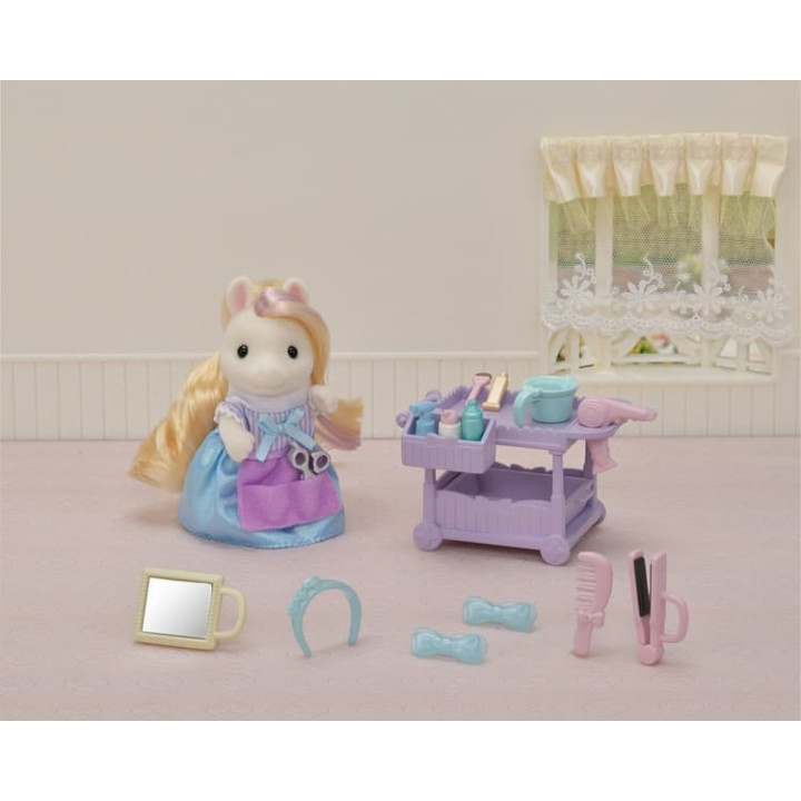 Sylvanian Families - Poník s vlasy v kadeřnictví