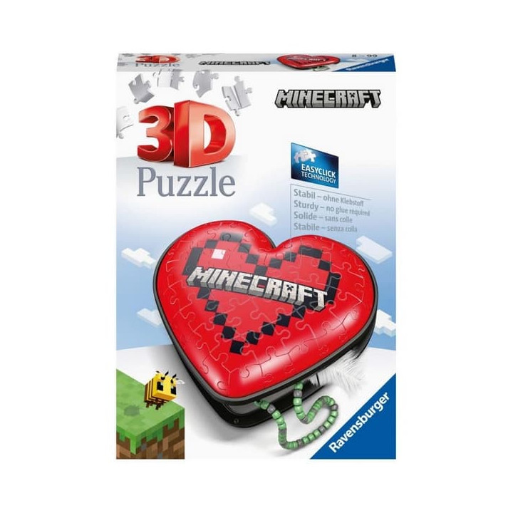 Srdce Minecraft 54 dílků