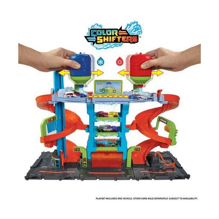 Hot Wheels – CITY COLOR SHIFTERS AUTOMYČKA SE SPIRÁLOU