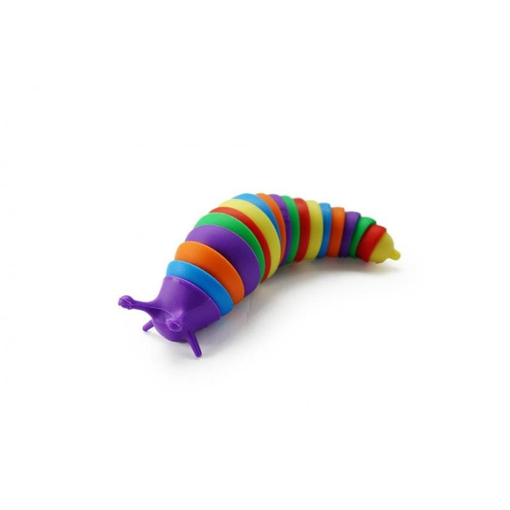 Fidget toy - duhový slimák