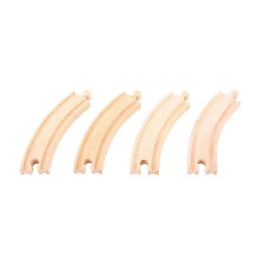 Bigjigs Rail Dlouhé kruhové koleje 17 cm 4 ks
