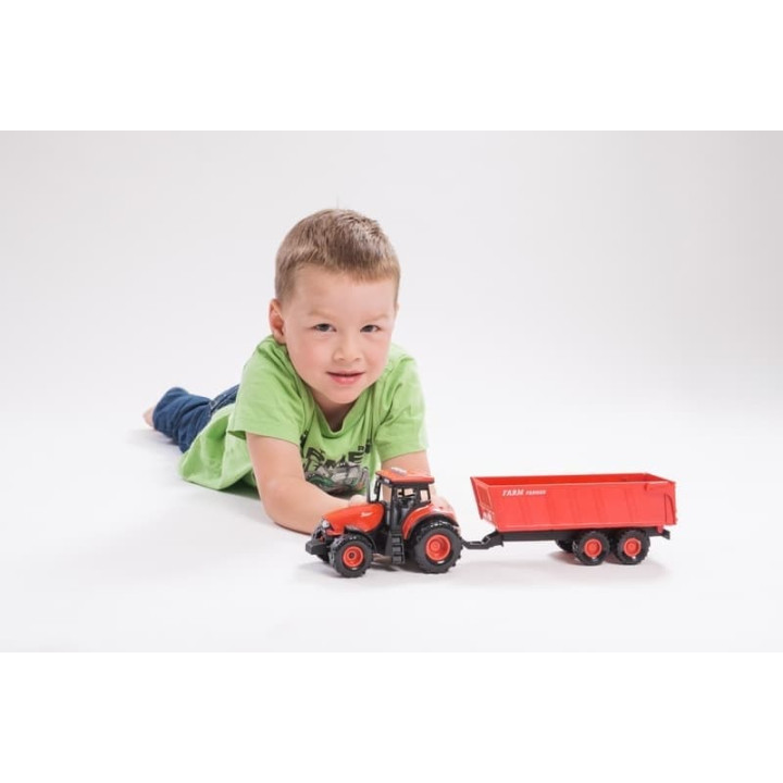 Traktor Zetor s valníkem na setrvačník se světlem a zvukem