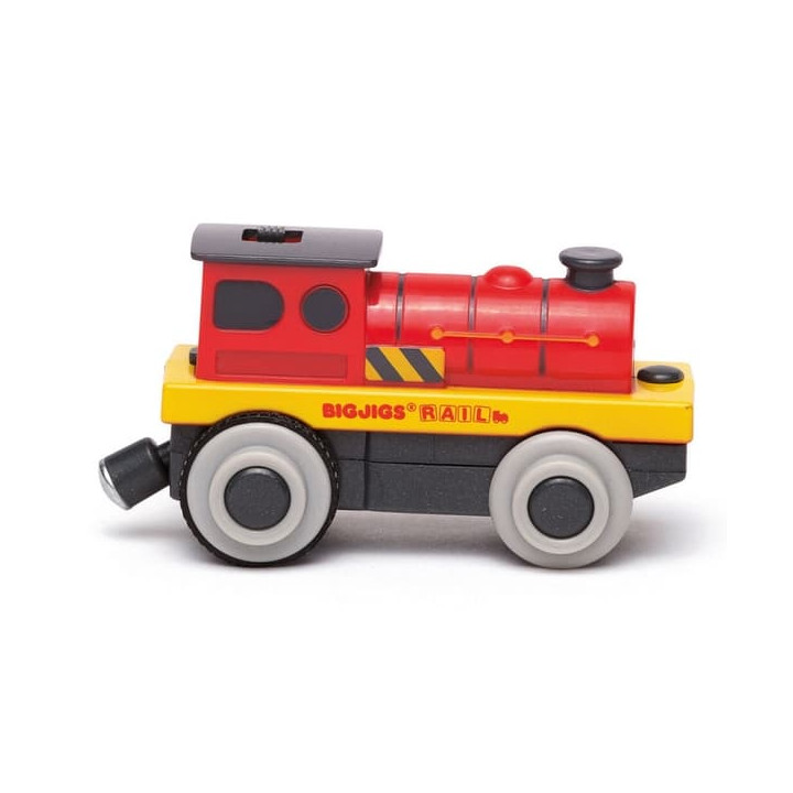 Bigjigs Rail Elektrická lokomotiva Červený silák