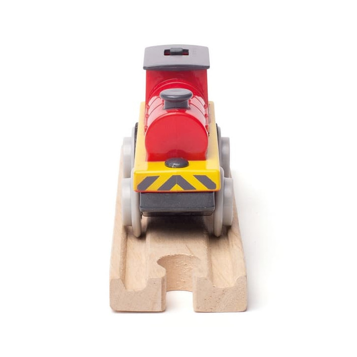 Bigjigs Rail Elektrická lokomotiva Červený silák