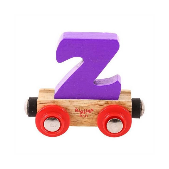 Bigjigs Rail Vagónek dřevěné vláčkodráhy - Písmeno Z